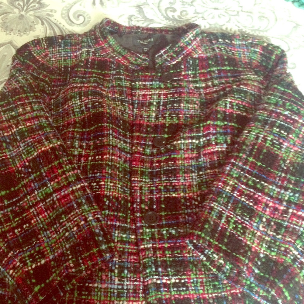 Women's Talbots tweed blazer